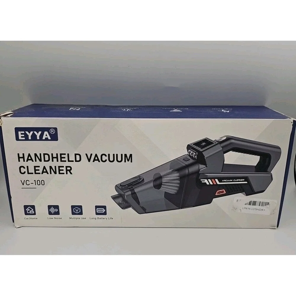 EYYA Handheld Car Vacuum Cleaner Cordless High Power Heppa Filter Strong Suction